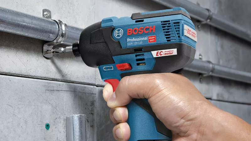 Bosch GDR 12 V-EC Professional Cordless Impact Driver with 2 x 2.0 Ah Li-ion Batteries - Image 2