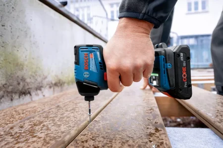 Bosch GDR 18V-220 C Professional Cordless Impact Driver with 2 x GBA 18V 4.0Ah Batteries - Image 7