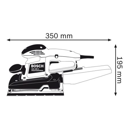 Bosch GSS 280 A Professional Orbital Sander 330W - Image 2
