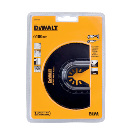 DEWALT DT20710-QZ, Bi-Metal Oscillation Flush Cut Blade for Wood / Metal Cuts, 102mm