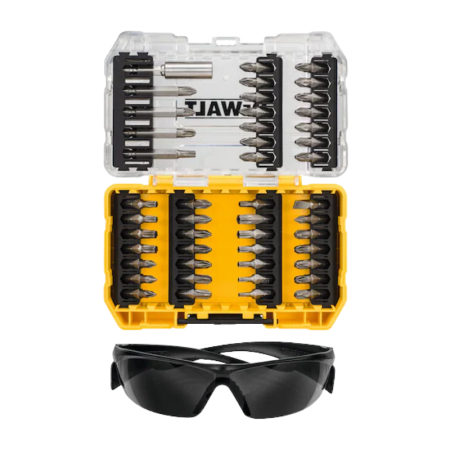 DEWALT DT70703-QZ, 47PC Screw Bit Set & Safety Glasses, comes with T-STAK Tough Case - Image 2