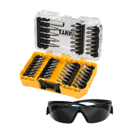 DEWALT DT70703-QZ, 47PC Screw Bit Set & Safety Glasses, comes with T-STAK Tough Case - Image 3