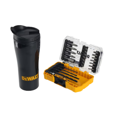 DEWALT DT70707-QZ, 25PC Drill/ Screw Bit Set & Drinking Tumbler Set, With T-STAK Tough Stack Case - Image 2