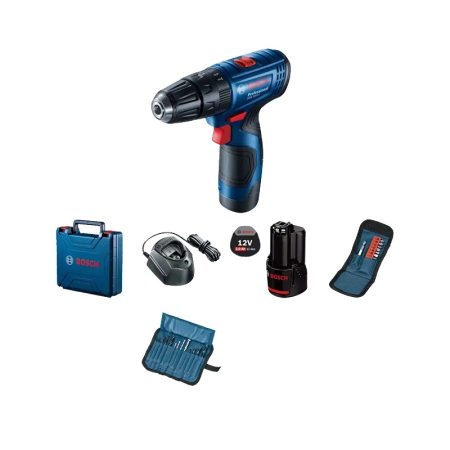 Bosch GSB 120 Professional Cordless Impact Drill Combi with 2 x Batteries GBA 12V, 2.0Ah