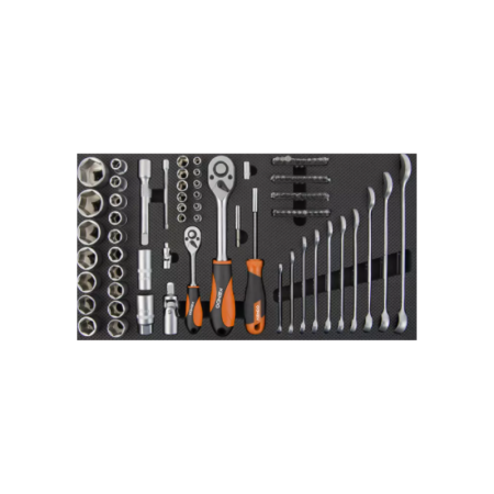 KENDO KD90343, Premium 145PC, 5-Layers Portable Drawer Cabinet Tool Set - Image 4