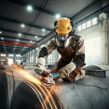 Bosch GWS 12-125 S Professional Corded Angle Grinder 1200W - Image 3