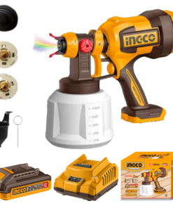 INGCO CSGLI20042, 20V LI-ION CORDLESS PAINT SPRAY GUN SET
