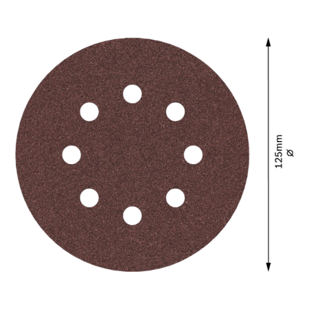 Bosch 125MM (5") Orbital Sanding Disc For Random Orbital Sanders, PRO E466 Series (5PC/PKT) - Image 2