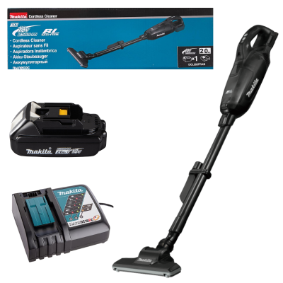 MAKITA DCL285FRAB, 18V  CORDLESS STICK VACUUM CLEANER SET,  4-MODES, LIGHTWEIGHT (BLACK)