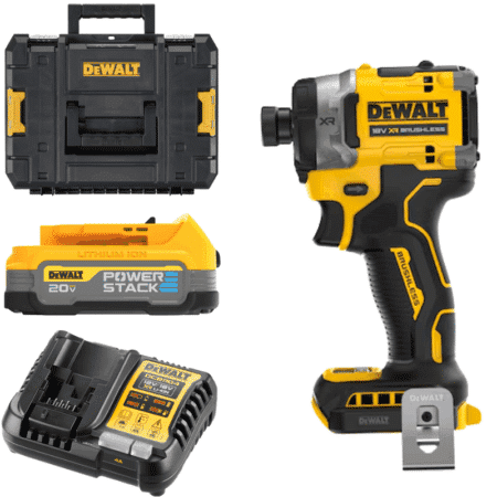 DEWALT DCF860E1T, 18V / 20VMAX BRUSHLESS 1/4" HIGH TORQUE IMPACT DRIVER SET