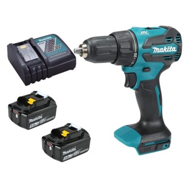 MAKITA DHP490RTE DC HAMMER DRIVER DRILL 18V BL 13MM (2PCS 5.0AH BATTERY, 1PC CHARGER)