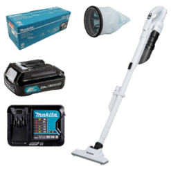 MAKITA CL200FDSA, 12V CORDLESS BRUSHLESS DRY VACUUM CLEANER SET, CYCLONE TYPE