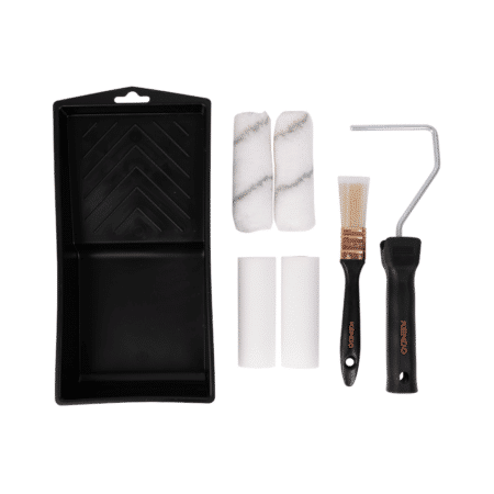 KENDO 7PC BASIC PAINT ROLLER SET, 4" (100MM) - 46706