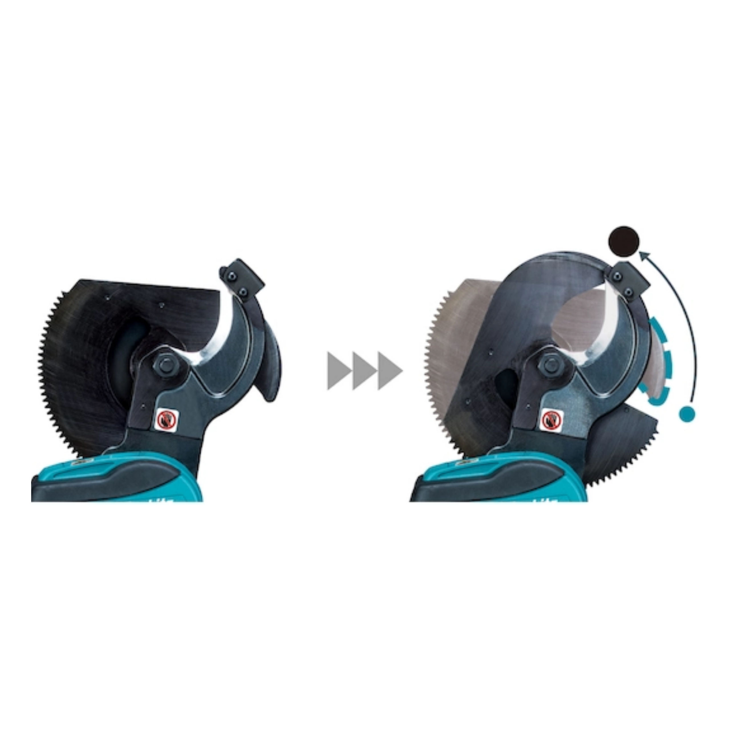 MAKITA DTC101ZK, 18V CORDLESS OPEN TYPE CABLE CUTTER (BARE UNIT) - Image 3