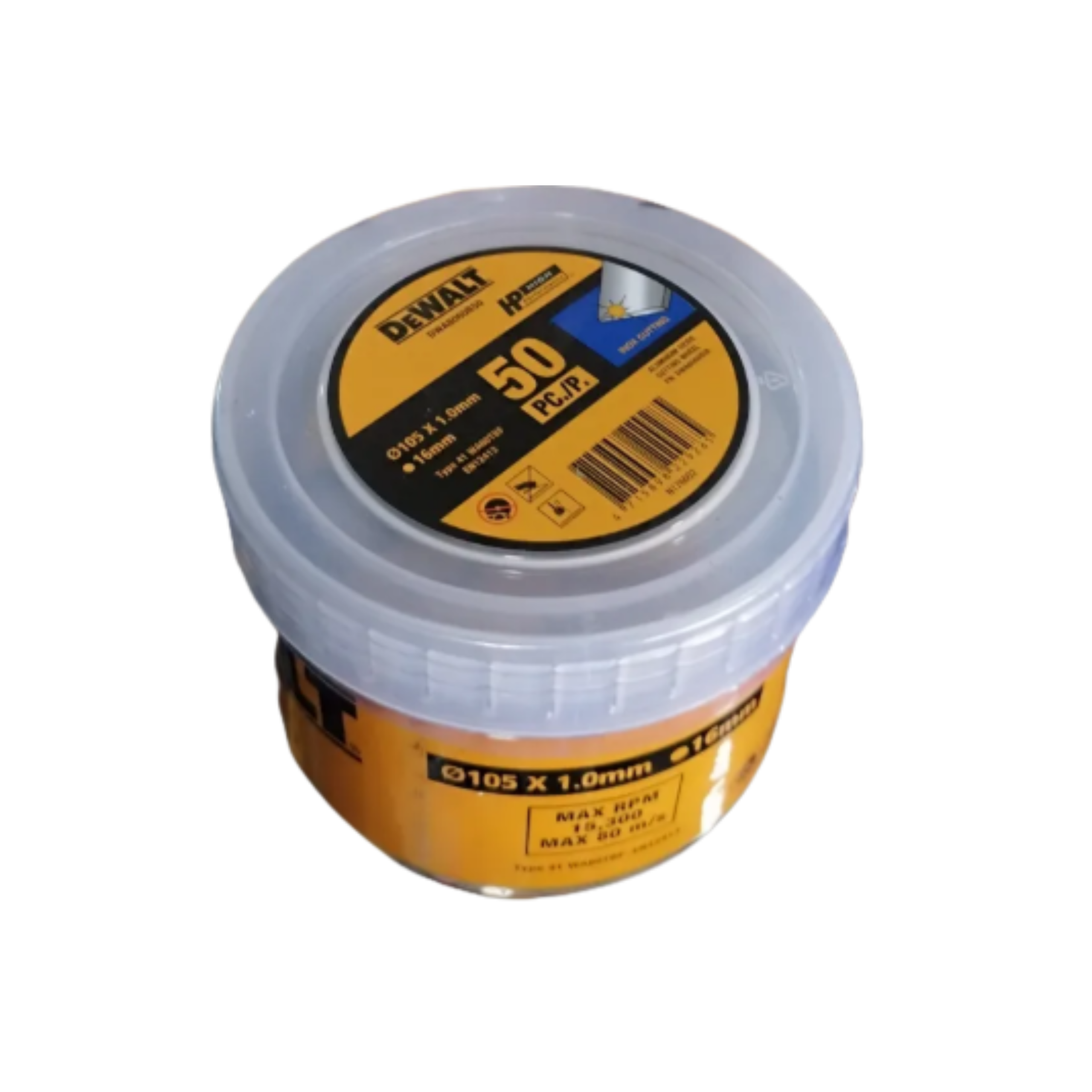 DEWALT DWA8060B50, HIGH PERFORMANCE THIN CUTTING DISC FOR STAINLESS STEEL WITH CASE (50PCS/SET) - Image 2