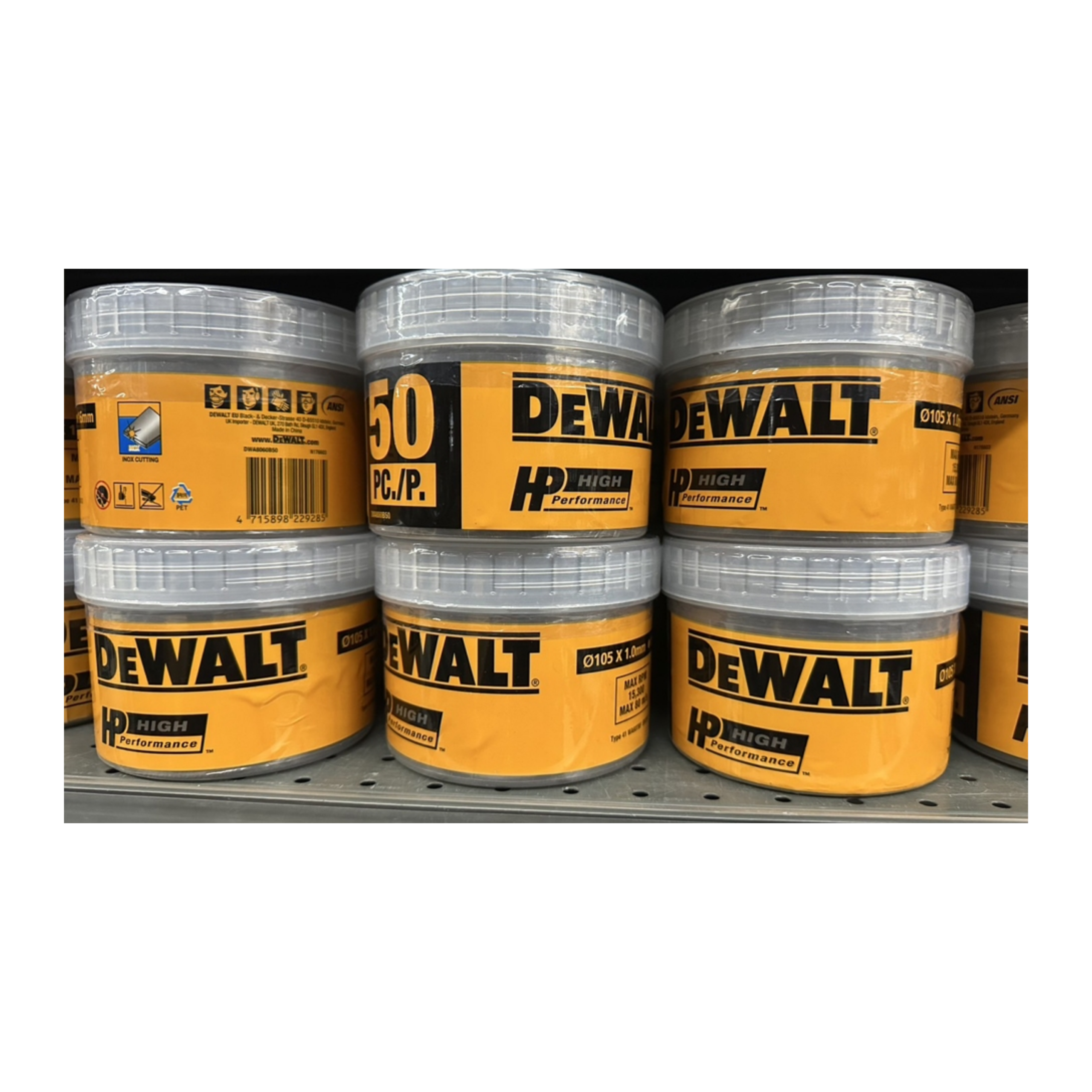 DEWALT DWA8060B50, HIGH PERFORMANCE THIN CUTTING DISC FOR STAINLESS STEEL WITH CASE (50PCS/SET) - Image 3
