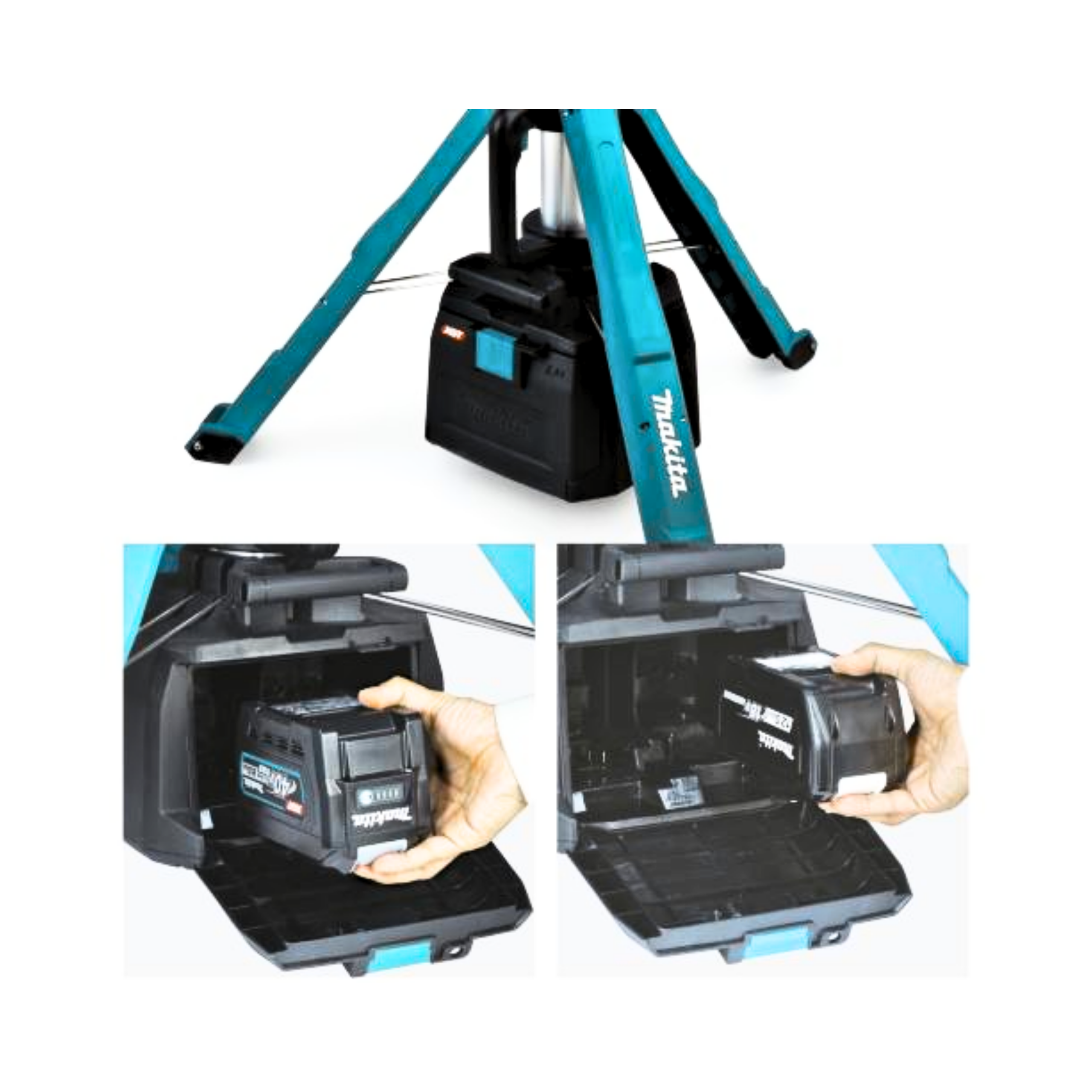MAKITA ML014G, 40V/ 18V CORDLESS LED TRIPOD WORKLIGHT, 15,000 LUMENS - Image 5