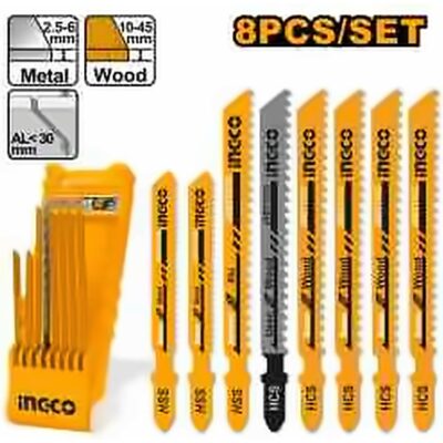 INGCO 8PCS JIG SAW BLADES SET AKD8088