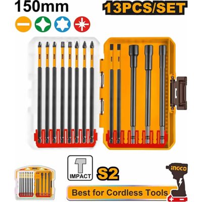 INGCO 13PCS IMPACT SCREWDRIVER SET AKDL01306
