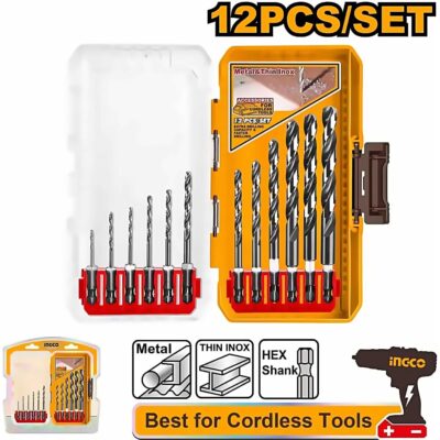 INGCO 12PCS HSS DRILL BIT SET 1.0-10M AKDL11206