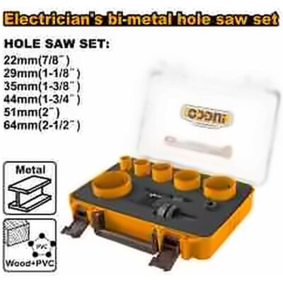 INGCO HOLE SAW ARBOR KIT AKH0092