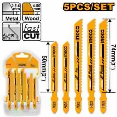 INGCO 5PCS JIGSAW BLADE SET AKJ0051