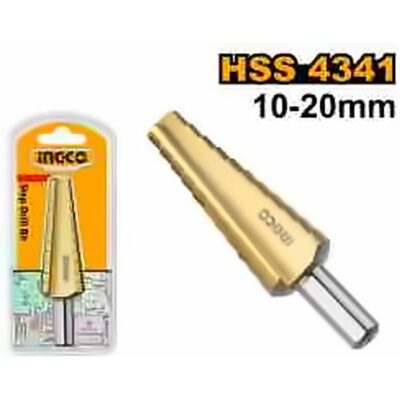 INGCO HSS STEP DRILL 10-11-12-13-14-15-16-17-18-19-20MM AKSDS102033