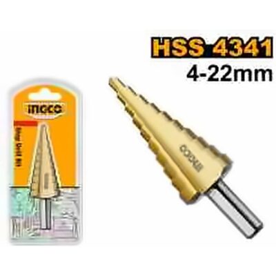 INGCO HSS STEP DRILL 4-22MM AKSDS42203