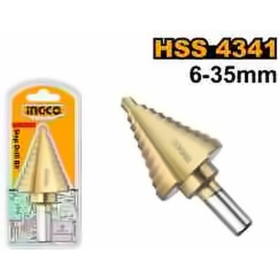 INGCO HSS STEP DRILL 6-10-13-16-19-22-25-29-32-35MM AKSDS63503