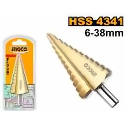 INGCO HSS STEP DRILL 6-8-11-14-17-20-23-26-29-32-35-38MM AKSDS63803
