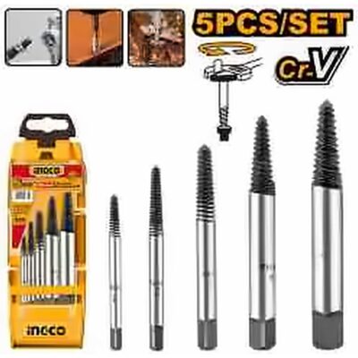 INGCO 5PCS SCREW EXTRACTOR SET ASE008