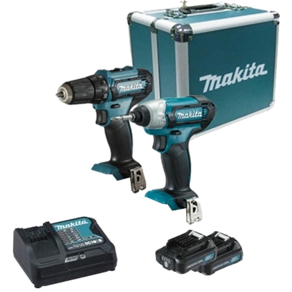 MAKITA CLX224SAX1 DC COMBO KIT (DF333+TD110) 12V (2PCS 2.0AH BATTERY, 1PC CHARGER)