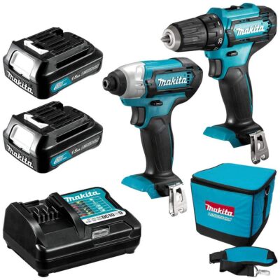 MAKITA CLX224SAX1 DC COMBO KIT (DF333+TD110) 12V (2PCS 2.0AH BATTERY, 1PC CHARGER)