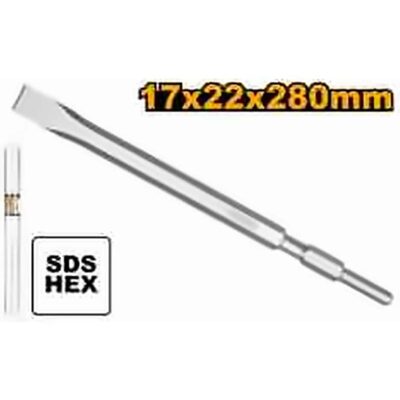 INGCO HEX FLAT CHISEL 17X22X280MM DBC0522801