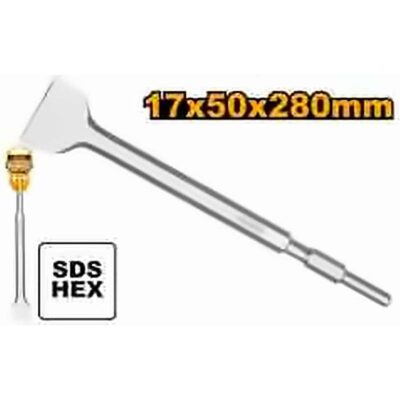 INGCO HEX FLAT CHISEL 17X280X50MM DBC0522802