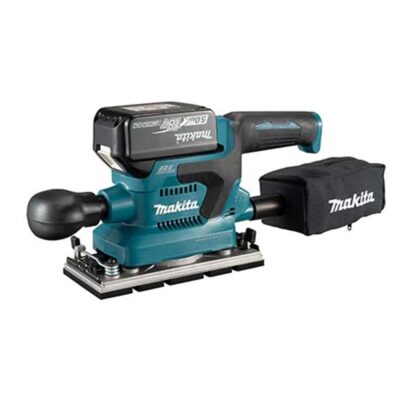 MAKITA DBO380RTJ DC FINISHING SANDER 18V BL 93X185MM (2PCS 5.0AH BATTERY, 1PC CHARGER)