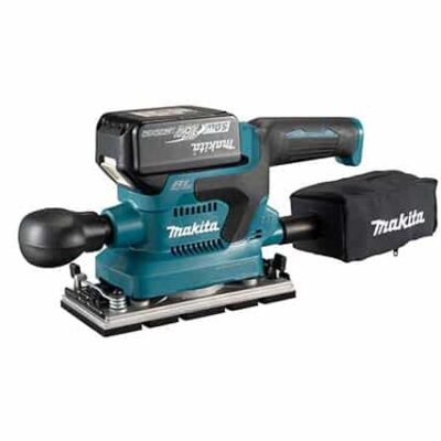 MAKITA DBO380RTJ DC FINISHING SANDER 18V BL 93X185MM (2PCS 5.0AH BATTERY, 1PC CHARGER)