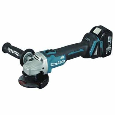 MAKITA DGA406RTE DC ANGLE GRINDER 18V BL 100MM S (2PCS 5.0AH BATTERY, 1PC CHARGER)