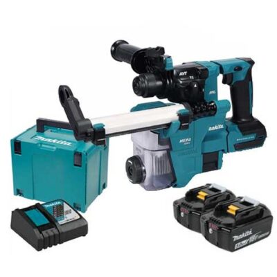 MAKITA DHR183RTWJ , 18V LXT CORDLESS ROTARY HAMMER (2PCS 5.0AH BATTERY, 1PC CHARGER, DUST COLLECTOR)