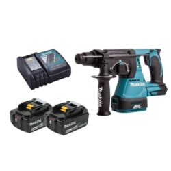 MAKITA DHR242RGJ, 18V CORDLESS COMBINATION HAMMER (2PCS 6.0AH BATTERY, 1PC CHARGER)