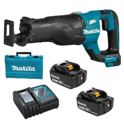 MAKITA DJR187RTE DC RECIPRO SAW 18V BL (2PCS 5.0AH BATTERY, 1PC CHARGER)