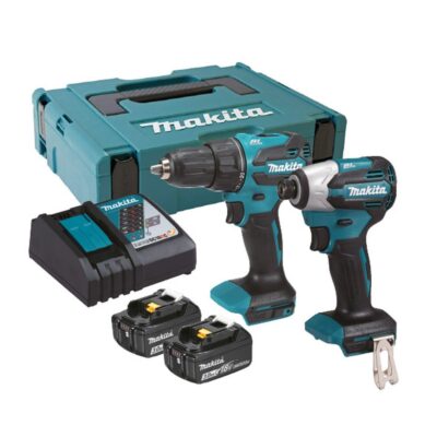 MAKITA DLX2580J DC COMBO KIT (DHP490+DTD158) 18V