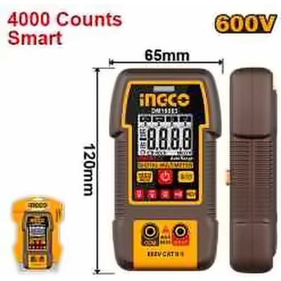 INGCO DIGITAL MULTIMETER 600V 4000 COUNT SMART FUNCTION DM16003