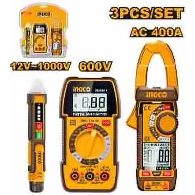 INGCO 3PCS DM360011+DCM62001+VD100091 ELECTRICAL TEST KIT DM3069