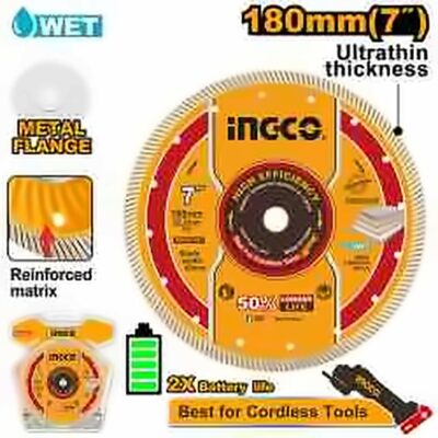 INGCO ULTRATHIN DIAMOND DISC 180MM DMD051801
