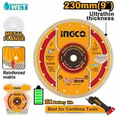 INGCO ULTRATHIN DIAMOND DISC 230MM DMD052301