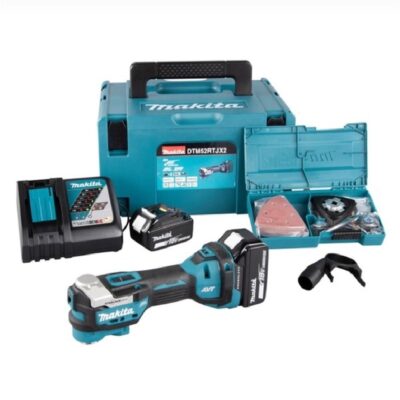 MAKITA DTM52RTJX2, 18V CORDLESS MULTITOOL (2PCS 5.0AH BATTERY, 1PC CHARGER)