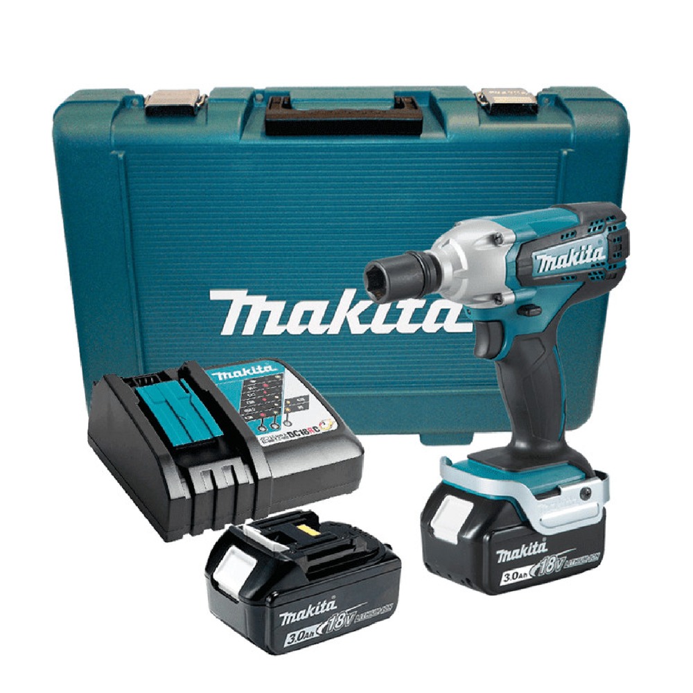 MAKITA DTW190RFE DC IMPACT WRENCH 18V 190NM (2PCS 3.0AH BATTERY, 1PC CHARGER)