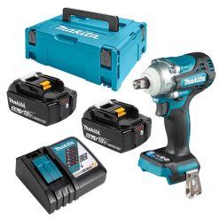 MAKITA DTW300RTJ DC IMPACT WRENCH 18V BL 330NM (2PCS 5.0AH BATTERY, 1PC CHARGER)