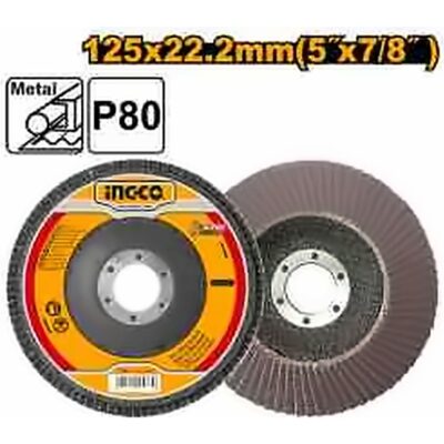INGCO FLAP DISC 125MM P80 FD12580